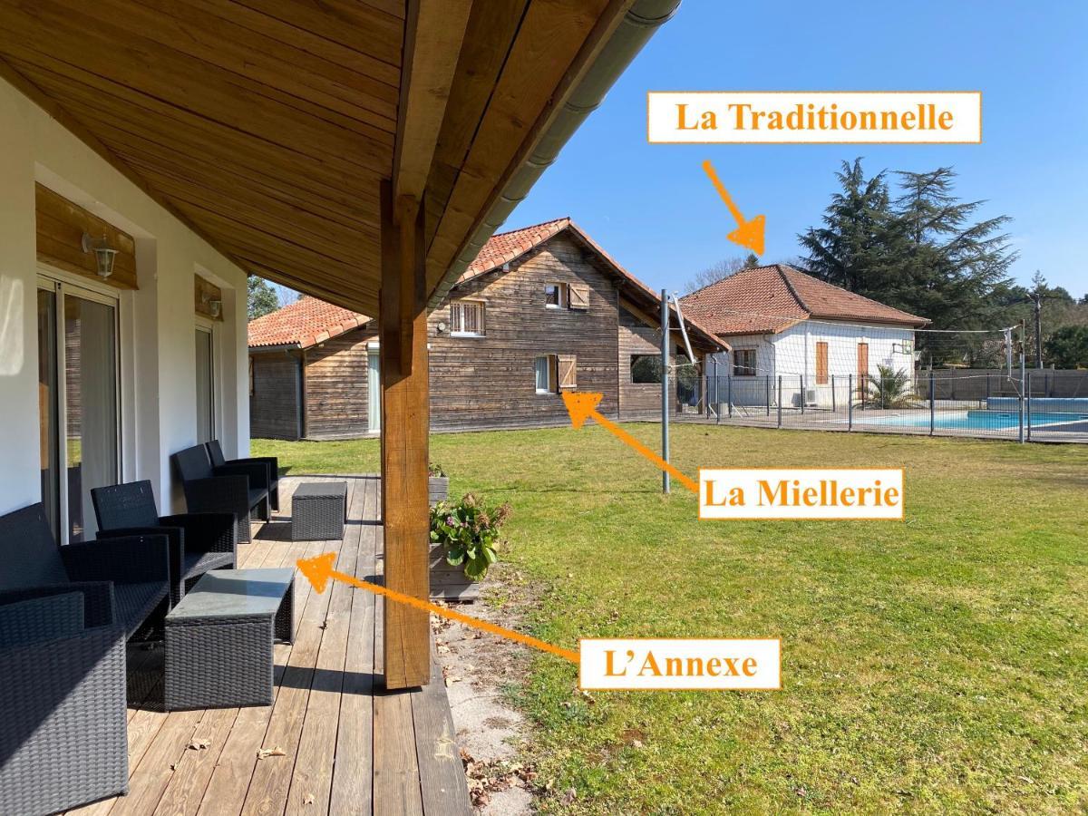 Ensemble De 3 Villas Avec Piscine Chauffee, Esprit Detente ซองกีเนต์ ภายนอก รูปภาพ